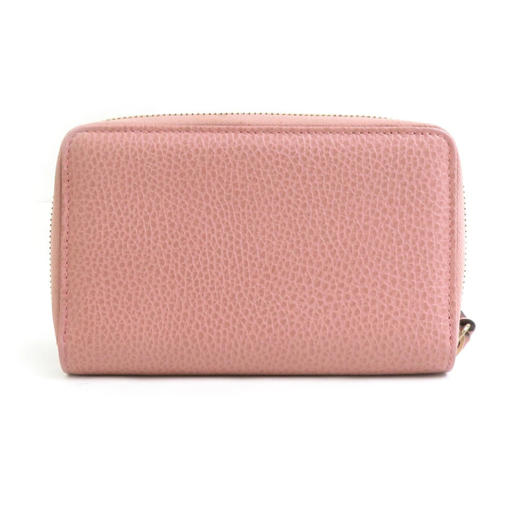 Gucci Wallet Leather fold Bi Pink